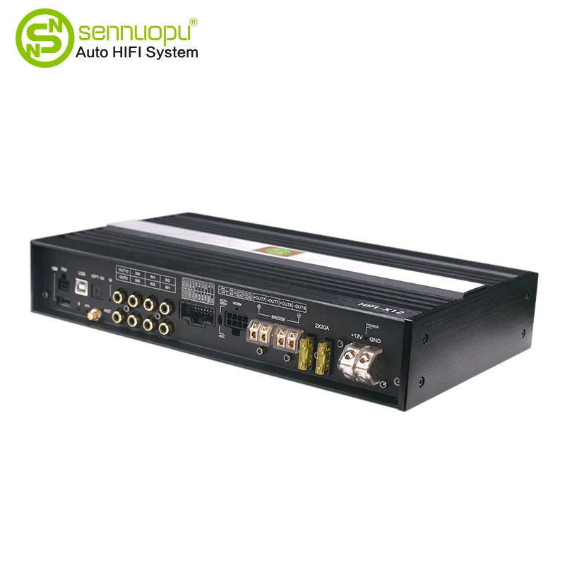 8-ch otomatis Power amp + Prosesor swara digital 10-ch