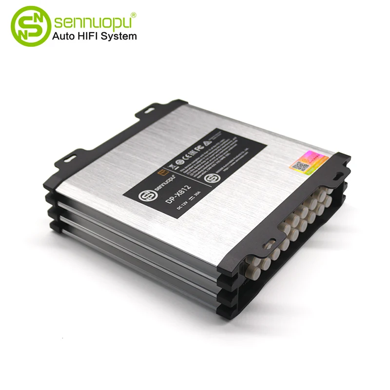 Prosesor DSP Mobil 12 saluran kanthi 8 saluran amplifier daya saluran